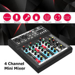Bluetooth 4 Channel Sound Mixing Amplifier Console