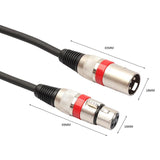 10pcs 3Pin 5.9ft Male to Female XLR Connector Adapter Wire Cord