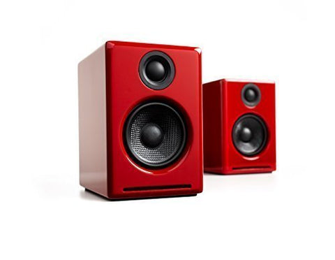 Audioengine A2+ Powered Desktop Speakers (Red)(Pair)