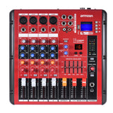 Ammoon Digital 4-Channel Mic Line Audio Mixer Mixing Console
