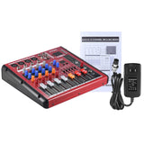 Ammoon Digital 4-Channel Mic Line Audio Mixer Mixing Console