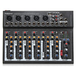 LEORY Mixer Professional 7 Channel  Studio Audio Mixing Console