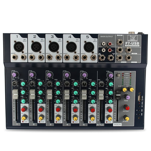 Leory 48V 7 Channel Professional Audio Mixer